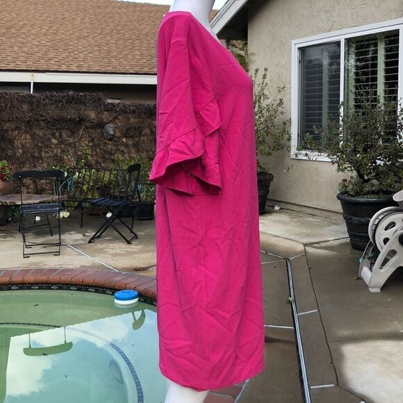 Charles Henry Ruffle Sleeve Shift Dress Sz XL - Picture 5 of 8